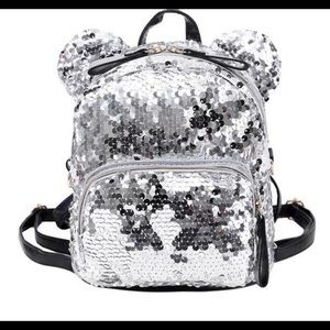 Sequins Mickey ears backpack